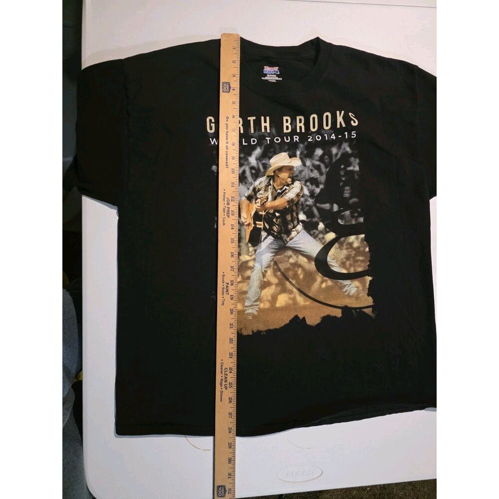 Hanes Men's Black Garth Brooks 2014-15 World Tour T-Shirt - Size XL - Picture 3 of 5